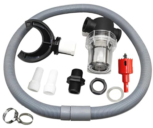 Rain Water Collection Kit | Downpipe Diverter with Filter Attachment | 75/100mm Round PVC Connector Set | Roof Top Barrel Hose Adapter | Outdoor Drainage Solution for Garden, Home