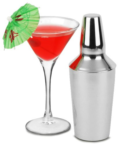 Mini Cocktail Shaker 10oz/300ml – Stainless Steel 3 Piece Cobbler Shaker for Single Serve Cocktails, Home Bar & Martini Mixing