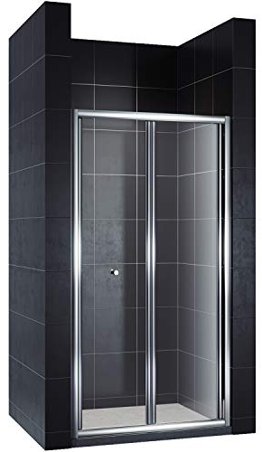 SONNI Falttür Duschkabine Duschtür Duschwand faltbar 80x185cm