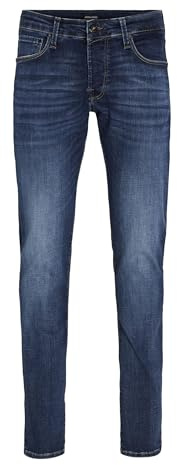 JACK & JONES Jeans Slim Glenn scambiato sul Davanti e Impunture a Vista. (32W / 32L)