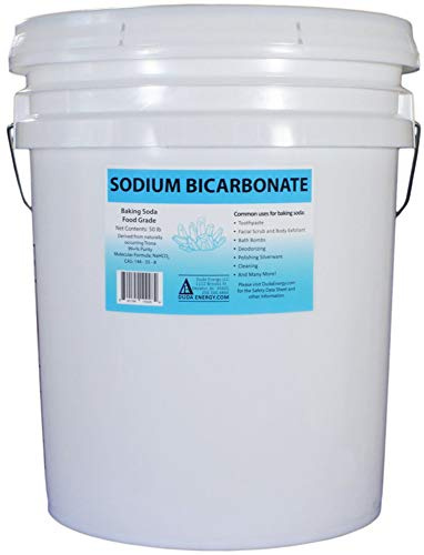 50 lb Pail of USP Pure Sodium Bicarbonate Powder Organic Food Grade Listed Pure Baking Soda