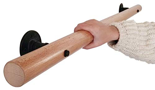 Fushou 50-300cm. Buche rutschfest Handlauf Treppengeländer. Mit Leiste, Sicherheitsgeländer Zum Ältere Menschen Und Kinder, Dachboden Krankenhauszugang Korridorstützmast Wuzming (Size : 300cm)