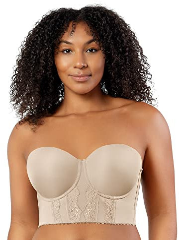 Parfait Elissa P50116 Women's Full Bust and Full Figure Strapless Longline Bra-European Nude-34GG