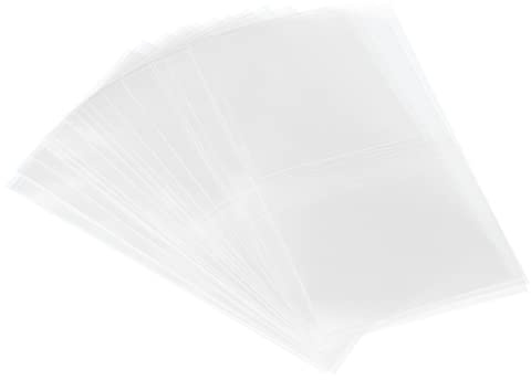 PATIKIL 400Pack Perforierte Folie PVC Schrumpfband für Kappe 2.05 zu 2.17 89x50mm Klar