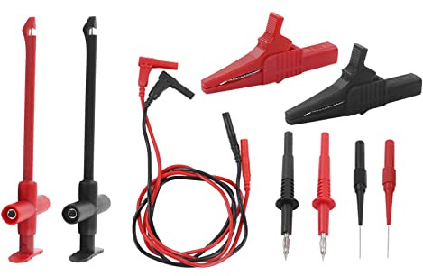 Fils de Sondes de Test, 2 Jeux de Fils de Test Multimètre, Sonde à Fiche Banane à Pince pour Réparation électronique, Automobile, Tests électriques, Autres Dérivations Et