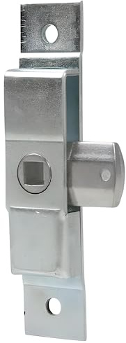 Gedotec Einreiberschloss EASY | 1 Stück - Türschließer | Schloss aus verzinktem Stahl 27x126 mm | Zungenverschluss inkl. Befestigungsmaterial | Metalltüren oder Schränken | für Außen- und Innentüren