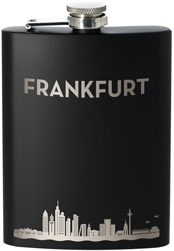 Goodtimes Flachmann Frankfurt Skyline 225ml (Schwarz)