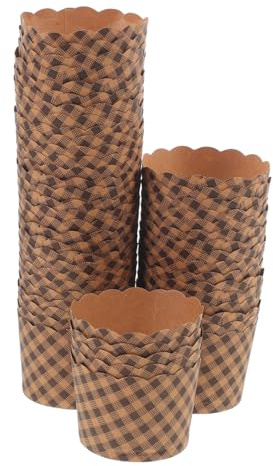 Alipis 50pcs Cake Baking Cups Greaseproof Muffin Liners Stylish Cupcake Wrappers for Parties Weddings and Bakeries Vibrant Colors and Practical Design