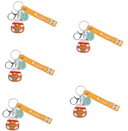 SAFIGLE 5stücke Cat Keychain Pendant Glückskatze Schlüsselanhänger Für Handtaschen-dekoration Maneki Neko Bag Pendant Leicht Und Tragbar Für Katzenliebhaber Und