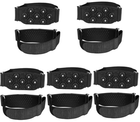 BESPORTBLE 2paare Eisgripper Für Schuhe Verstellbare rutschfeste Crampons Mit Zähnen Für Outdoor-aktivitäten Für Winterwanderungen Arbeit Und Eissportler Passend Für Verschiedene