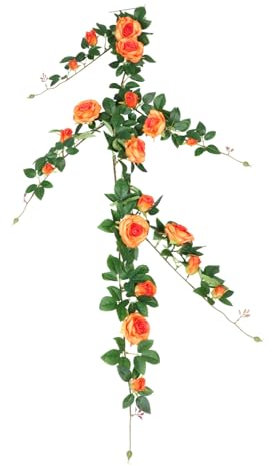 ABOOFAN Künstliche Blumenranke Hängende Girlande Dekorative Ranke Für Schlafzimmer Wand Hintergrund Hochzeit Bogen Party Balkon Dekoration Im Freien