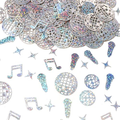 300 Stück Discokugel Deko Konfetti Glitzer Tischkonfetti Disco Kugel Deko Konfetti Party Tischdeko Disco Ball Tabelle Glitter für 70er 80er Jahre Hippie Verlobung Geburtstagsfeier Weihnachten Party