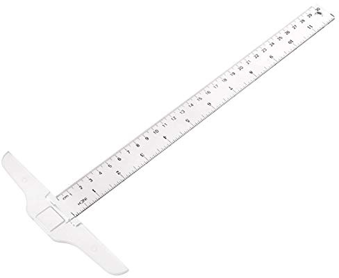 Règle carrée en T de 30 cm - Transparente - Mesure droite - Outil de rechange - Outils de menuiserie