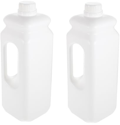 HOODANCOS 2 piezas Jarra de Agua de Plástico con Diseño Ergonómico Envase Sellado Resistente y Práctico para Bebidas y Almacenamiento Doméstico Reutilizable