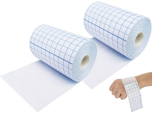 Cinta de Microporos,2pcs Cinta Médica Transpirable de Tela No Tejida,Cinta Adhesiva Médica Flexible y Transpirable,Cinta de Medicamentos Transpirable,Cinta Adhesiva de Microporos