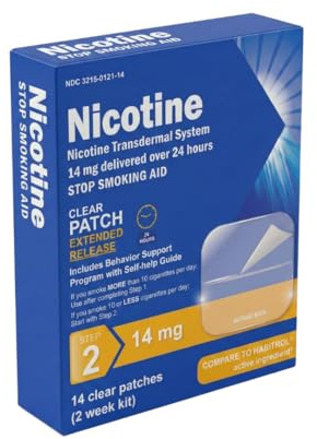 Nicotine Transdermal System Step 2 Stop Smoking Aid 14mg (2 Week kit)