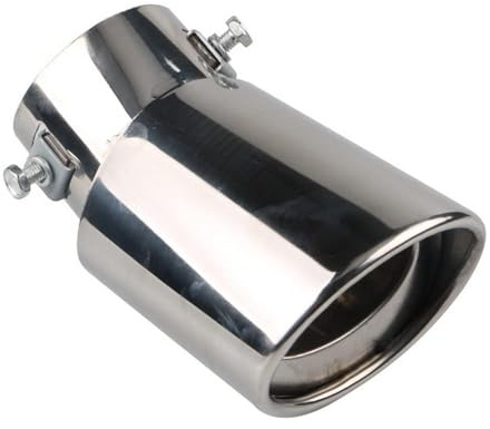 QYETRGF Terminale di Scarico per MG ZS EV 2018-2019 2020 2022 2021 2023 2024 2025 2026, Tubo di Scarico Posteriore Silenziatore Terminale in Acciaio Inossidabile Finiture Cromate,A