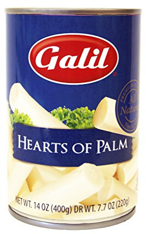 Galil Whole Hearts of Palm, All Natural/Non-GMO, 14 Ounce (Pack of 12)