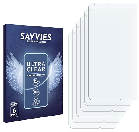 Savvies 6 Stück Schutzfolie für Microsoft Lumia 640 Displayschutz-Folie Ultra-Transparent
