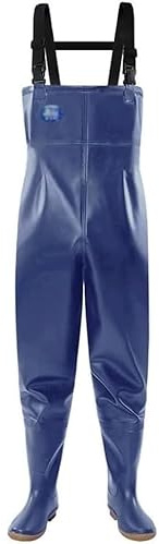 morebeauty Damen-Wathose mit Watstiefel, wasserdichte Hose, Angelhose, 40