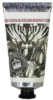 The English Soap Company Kew Gardens Magnolia and Pear Hand Cream - Luxury Moisturising Hand Cream with Aloe Vera, Shea Butter and Beeswax - Floral Fruity Scent, Cruelty-Free, Made in England - 75ml