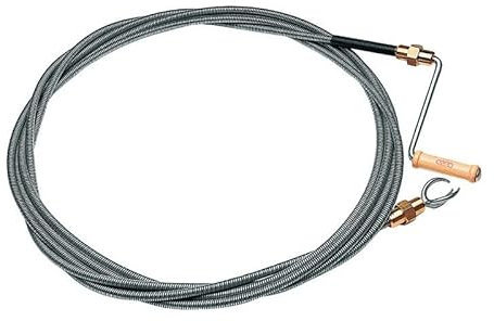 Rohrreinigungswelle L.5m Wellen-D.12mm Krallen-D.4 0mm doppellag.m.Messingkuppl.