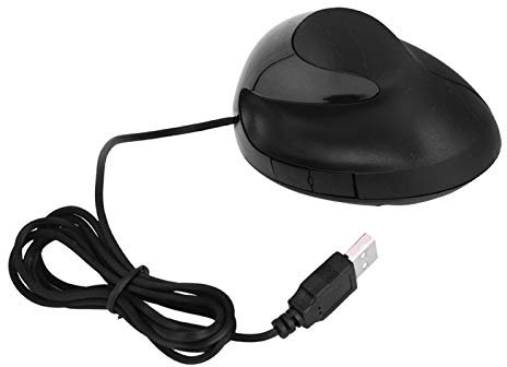 Kuuleyn Vertical Mouse, Wired Mouse, Optical Mouse, Wireless Mouse, 3200DPI USB Vertical Wired Mouse Ergonomic Design Wrist Rest Gaming Mice for PC Laptop(Black)