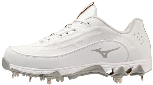 Mizuno Tacchetti da donna a 9 punte Swift 8 Low Metal, bianco, 6