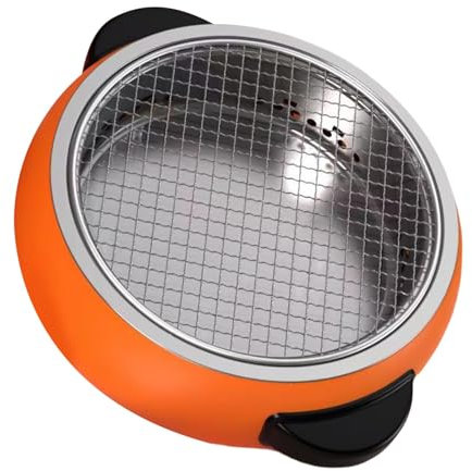 Streysisl Barbecue a carbone interno, griglia a carbone da tavolo,Griglia per affumicatori da tavolo Grills rotonde a carbone | affumicatoio barbecue in acciaio inossidabile, stile coreano per picnic,