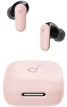 soundcore P30i av Anker brusreducerande öronsnäckor, smart brusreducering, kraftfull bas, 45 timmars speltid, 2-i-1-fodral och mobiltelefonstativ, IP54, trådlösa hörlurar (renoverade)