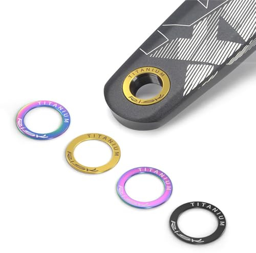 Verlängerte Fahrradpedal-Unterlegscheiben, Titan-Pedal-Abstandshalter, Mountainbike, Rennrad, Klapprad, Verriegelung, Pedalscheibe, Zahnscheibe, Kurbelschutz, Pad-Ring, 2 Stück