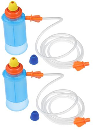 VICASKY 2 Pcs Nasal Irrigator for Boys and Girls and Adults, Pp Nose Washing Tool, Portable Rinse Bottle for Home Use, Helps Alleviate Congestion, Easy to Store