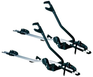 Transversales Toit Support Vélo Voiture Support Vélo Toit Support Vélo Alliage D'aluminium À Cadre Unique Support Voyage Monté sur Le Toit Voiture Transversales Porte-Bagage(2 pcs)