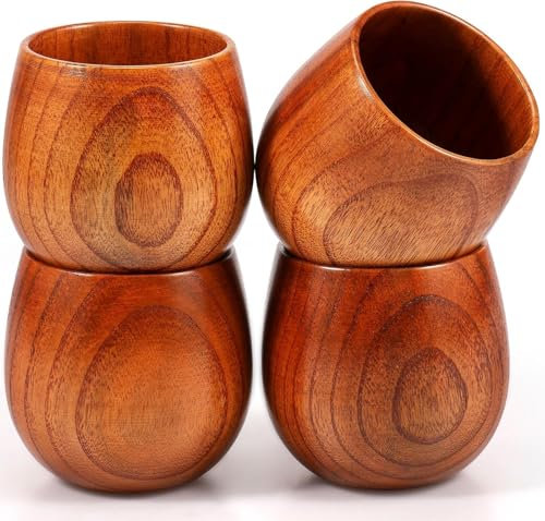 USRUTIUD Copas de Whisky de Madera, Copas de Whisky Únicas para Hombre, Whisky Nonpareil, Set de Copas Old Fashioned de Madera, Regalos de Whisky para Hombre