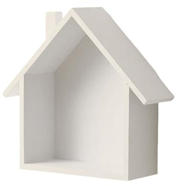 Laikoutd Nostalgisches stabiles Holzhaus mit reichlich Stauraum, Wohnaccessoire für Sammlerstücke und mehr Organisation