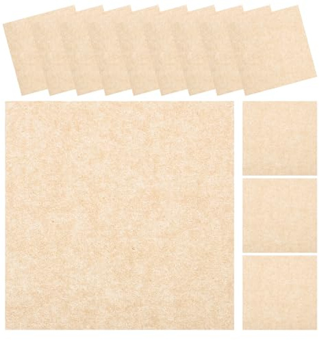 BESPORTBLE Carta per Polpette Alimentare 10X10 CM 100 Fogli Naturali Antiaderenti per Hamburger Forno e Barbecue Fogli Separatori per Sandwich e Imballaggio Alimenti Usa e Getta