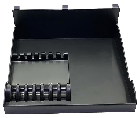 Gcljlmy Barber Tray Salon Organiser, Hair Styling Tool Organiser, Hairdressing Combs, Clips, Scissors Holder for Salon Hairdressing Styles(Black)