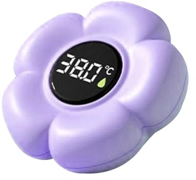 Termómetro De Baño Para Bebé Con Forma De Flor,Sin Mercurio Termómetro De Bañera,Sensor Digital De Temperatura De Agua Para Ducha Monitoreo Seguro Para Bebes Y Adultos Con Pantalla Táctil Pantalla LED