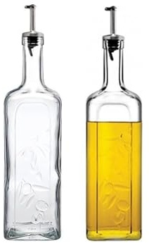 CiCi HOME Juego de 2 botellas de aceite de oliva (1 litro)
