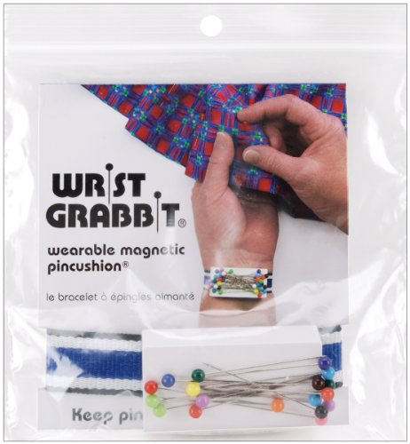 Blue Feather Wrist Grabbit Magnetic Pincushion