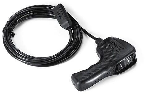 WARN 83653 Controlador de mano remoto de cabrestante enchufable con cable conector de 12 pies para cabrestantes PowerPlant