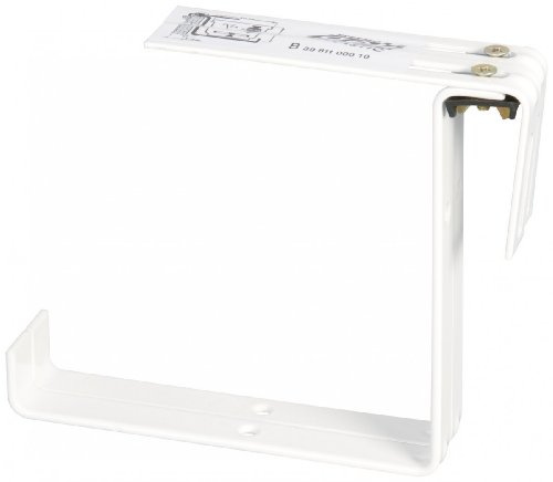 Halter für Standard Balkonkasten Blumenkastenhalter, Farbe:weiß