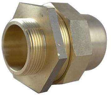 Arcanaute - Raccord laiton à souder - Raccord union 3 pièces 341 GCU mâle 11/2 (40/49) - Tube Cuivre Ø52 -