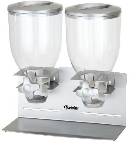 Bartscher Cerealienspender doppelt, 3,5 Liter - Müslispender Cornflakesspender