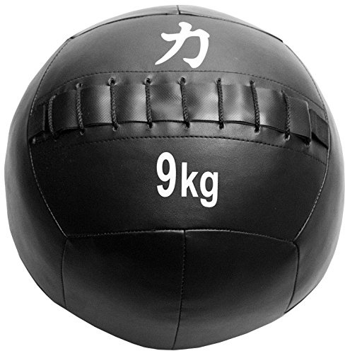 Strength Shop Balones Medicinales/Wall Balls, Negro, 9 kg