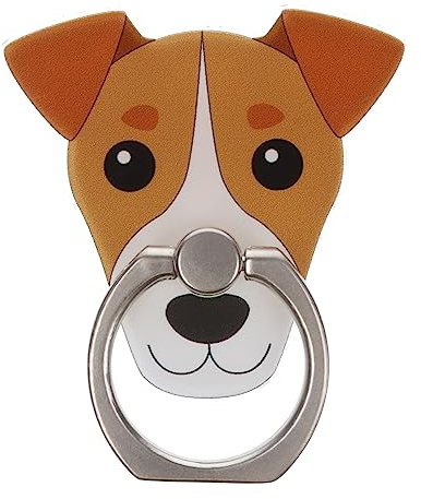 Jack Russell Dog Cute Phone Ring Holder Grip Finger 360 Mount Stand Mobile Universal Loop for All Smartphones