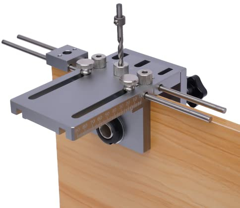3 In 1 6/8/10Mm DüBellehre Bohrschablone FüHrung Kit Holzbearbeitung Positioner Werkzeuge DüBel Bohrlehre Bohr Hilfe DüBelleiste FüR PräZises Bequemes Stanzen Positive LochgrößE Silber