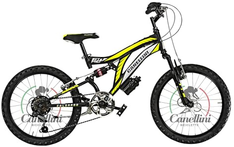 Vélo Enfant VTT SUSPENSION INTÉGRALE 20 COLORADO - Roues 20 (NOIR/JAUNE)