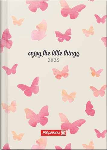 BRUNNEN Taschenkalender Mod. 731 2025 „Butterfly“ | A6, Papier