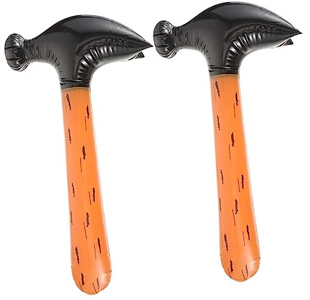 ibasenice Aufblasbare Hammer Spielzeuge Für Lustige Partydekorationen Und Poolspielzeug PVC Spielzeughammer Größe 56 * 27cm Ideal Für Geburtstagsfeiern Und Badewannen Spaß